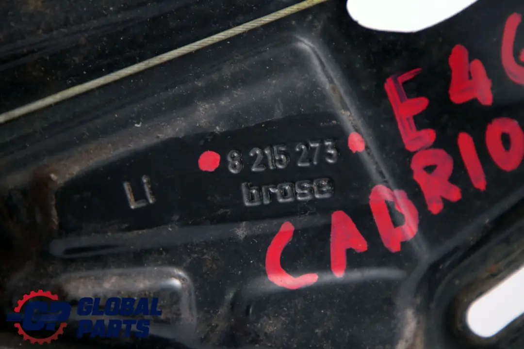 Elevalunas Electrico Trasero Izquierdo para BMW E46 con número de pieza 8215273 BMW E46 Elevalunas Electrico Trasero Izquierdo - SKU 8215273 - Número de pieza 8215273