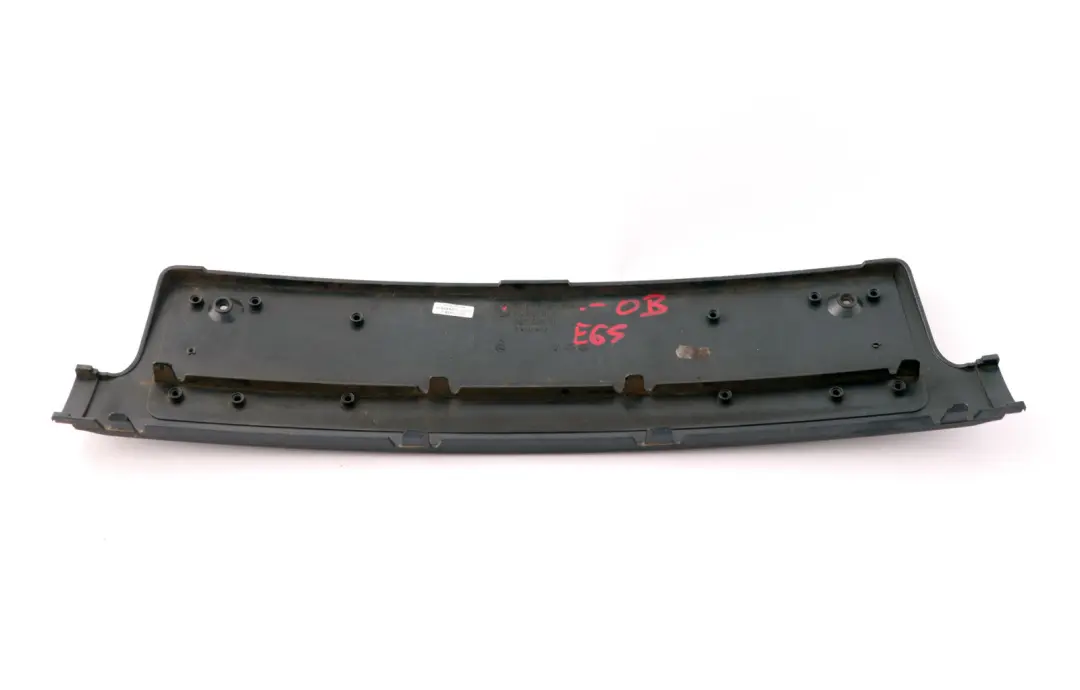 BMW 7 Series E65 E66 Front Bumper Licence Plate Base Orientblau Blue 8223229 - SKU 8223229-OB - Part number 7043454