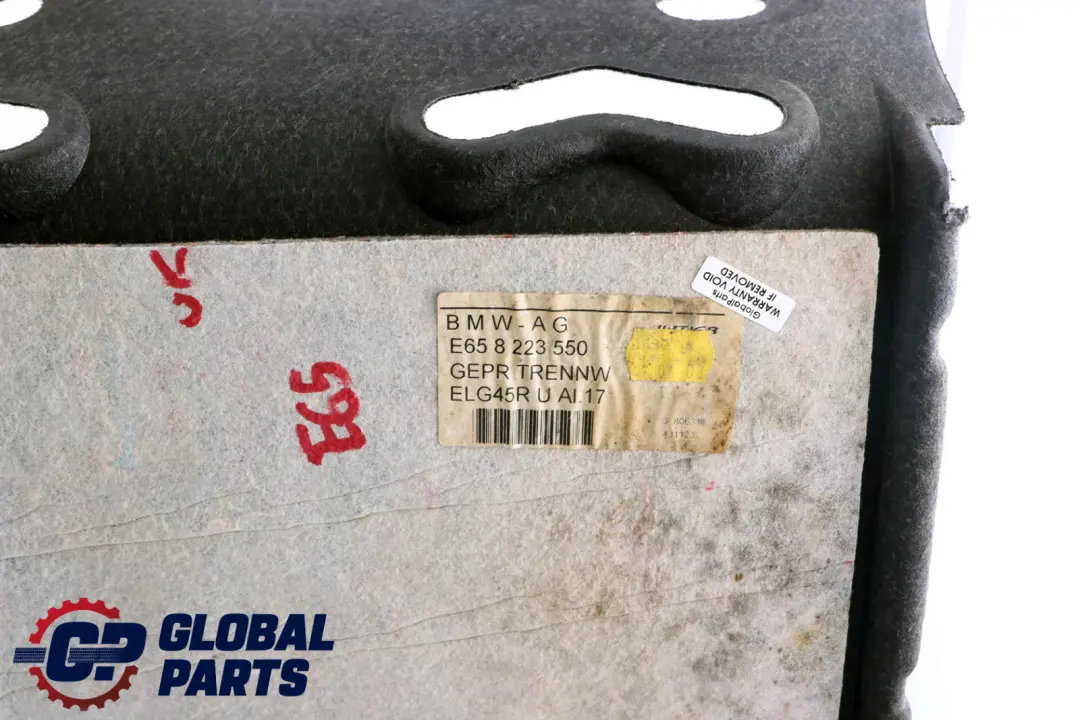 Trunk Panel Partition Basaltgrau Gris claro para BMW E65 E66 con número de pieza 51478223550 BMW E65 E66 Trunk Panel Partition Basaltgrau Gris claro - SKU 8223550 - Número de pieza 51478223550
