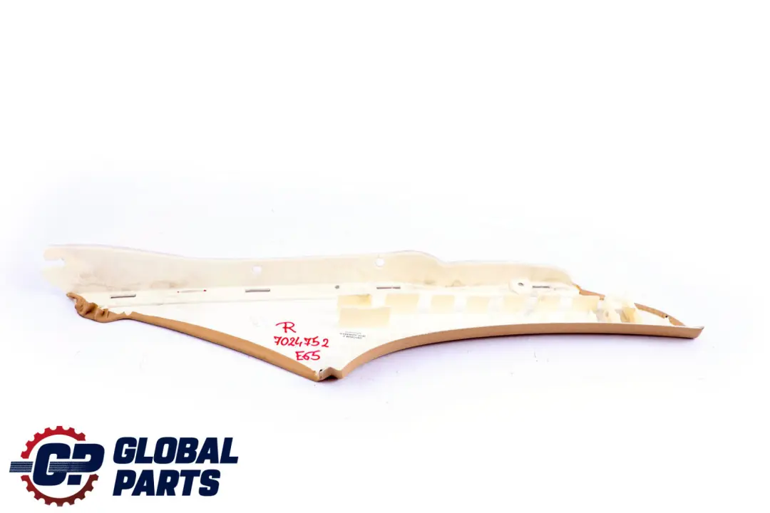BMW 7 Series E65 E66 Trim Panel C-Column Front Right Beige O/S - SKU 8223690-1 - Part number 8223690
