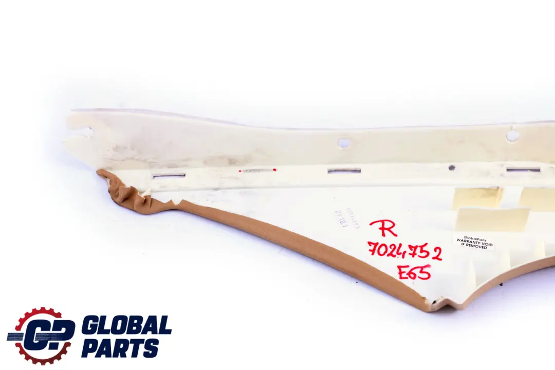 BMW 7 Series E65 E66 Trim Panel C-Column Front Right Beige O/S - SKU 8223690-1 - Part number 8223690