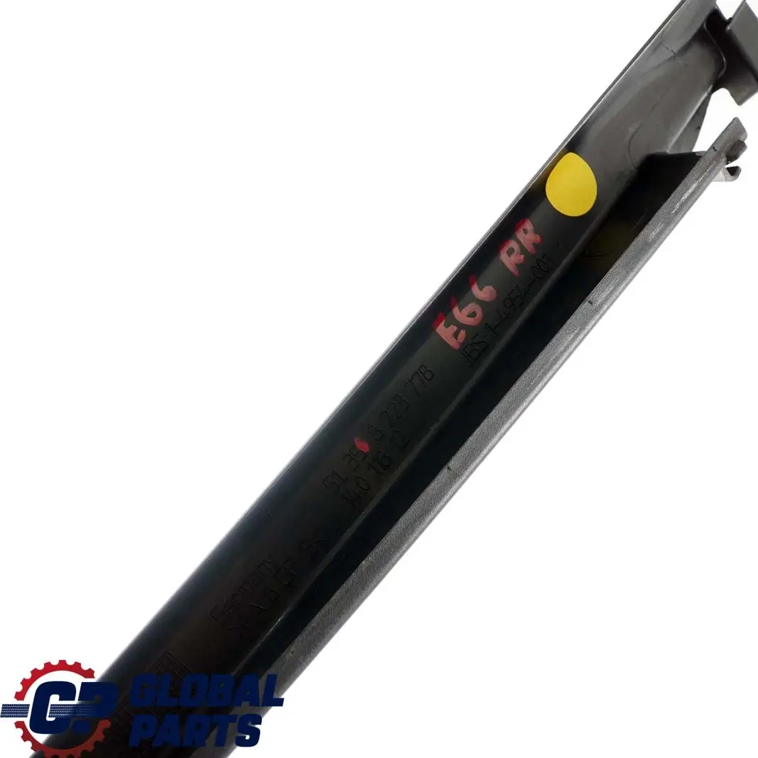 BMW E66 Rear Door Window Frame Cover Guide Right O/S - SKU 8223778 - Part number 8223778