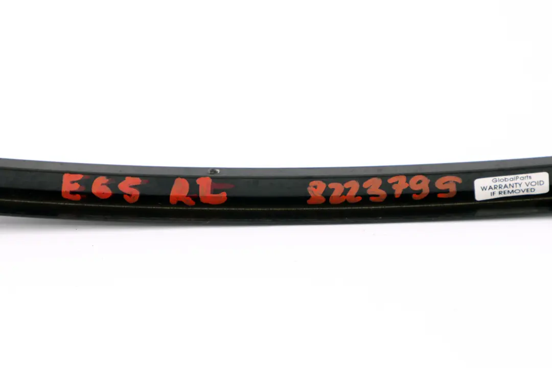 BMW 7 Series E65 E66 Rear Left N/S Window Guide Web Cover Trim Black - SKU 8223799 - Part number 8223799