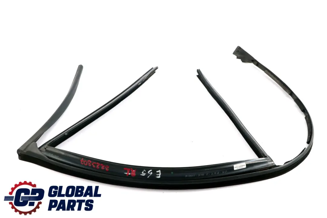 Left N/S Rear Door Window Guide Seal Rubber to BMW 7 Series E65 with Part number 51358223807 BMW 7 Series E65 Left N/S Rear Door Window Guide Seal Rubber - SKU 8223807 - Part number 51358223807