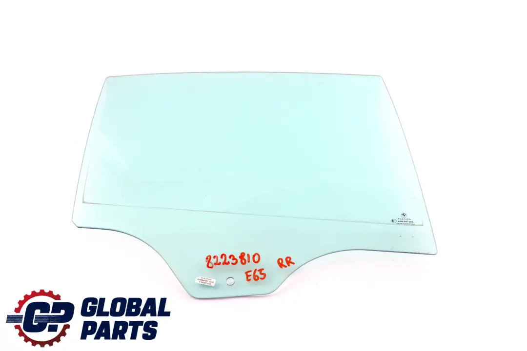 Right Window Glass Green AS2 O/S to BMW E65 E66 Rear with Part number 8223810 BMW E65 E66 Rear Right Window Glass Green AS2 O/S - SKU 8223810 - Part number 8223810