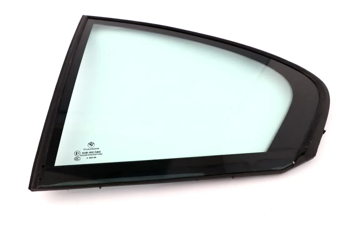 Cristal Ventana Lateral Verde Trasera Izquierda AS2 para BMW E65 E66 con número de pieza 8223813 BMW E65 E66 Cristal Ventana Lateral Verde Trasera Izquierda AS2 - SKU 8223813 - Número de pieza 8223813