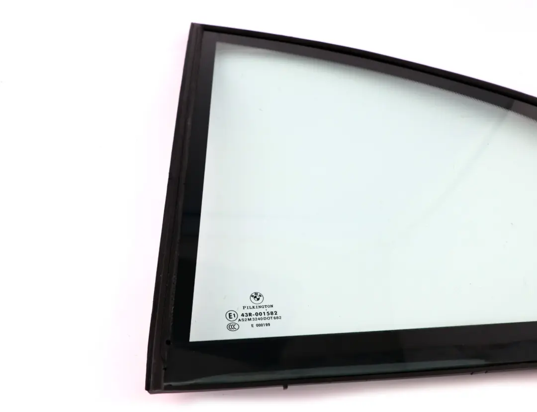Cristal Ventana Lateral Verde Trasera Izquierda AS2 para BMW E65 E66 con número de pieza 8223813 BMW E65 E66 Cristal Ventana Lateral Verde Trasera Izquierda AS2 - SKU 8223813 - Número de pieza 8223813