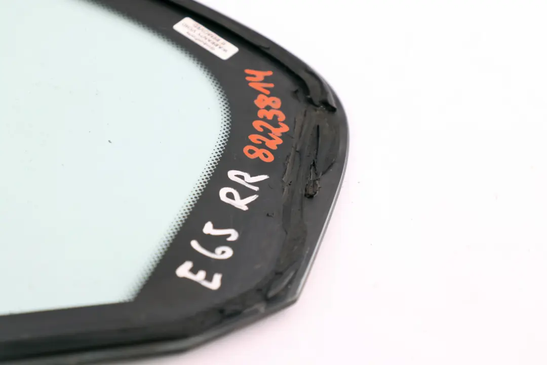 BMW E65 E66 Vitre Latérale Verte Arrière Droite AS2 - SKU 8223814 - Numéro de pièce 8223814