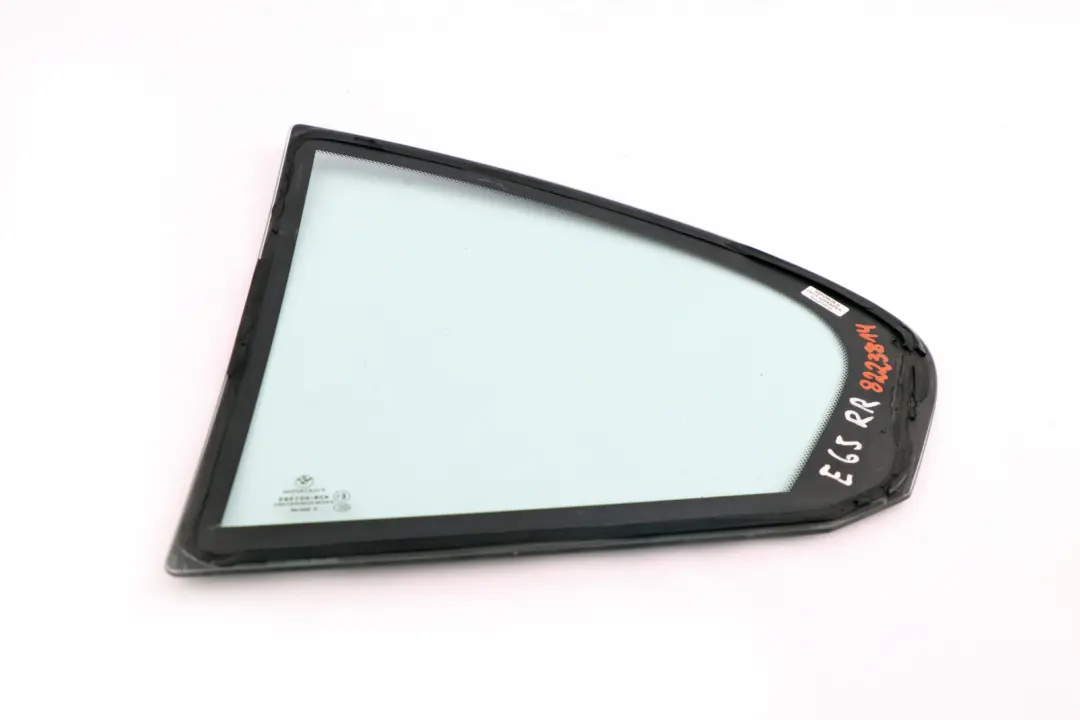 BMW E65 E66 Cristal Ventana Lateral Verde Trasera Derecha AS2 - SKU 8223814 - Número de pieza 8223814
