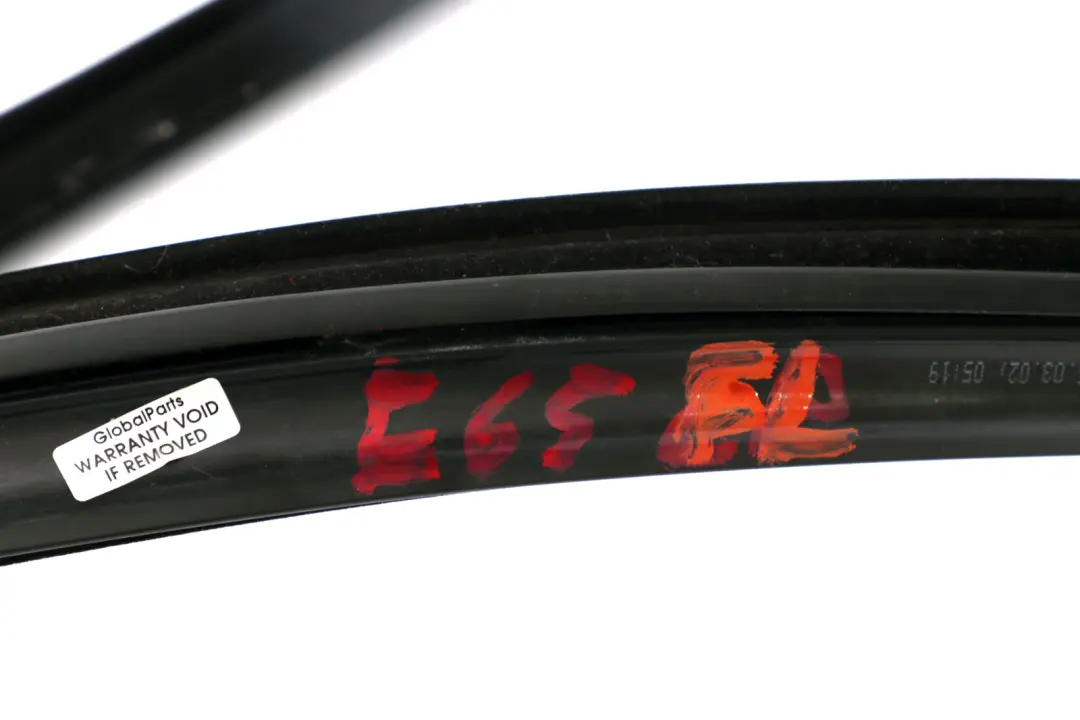 Front Window Seal BMW E65 E66 Gasket Rubber Left N/S to with Part number 51338223831 Front Window Seal BMW E65 E66 Gasket Rubber Left N/S - SKU 8223831 - Part number 51338223831