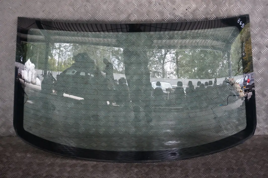 BMW 7 Series E65 E66 Rear Window Glass AS2 Green - SKU 8223845 - Part number 8223845