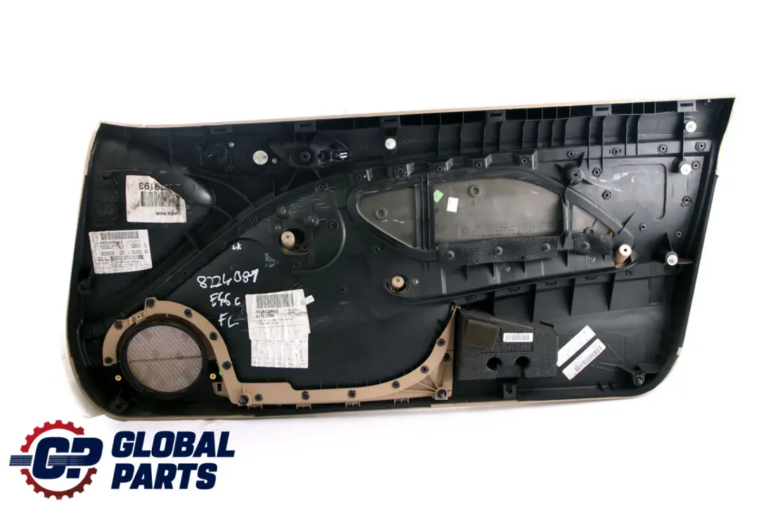 BMW 3 E46 Coupe Convertible Front Left N/S Trim Panel Door Card Leather Beige - SKU 8224081 - Part number 8224081
