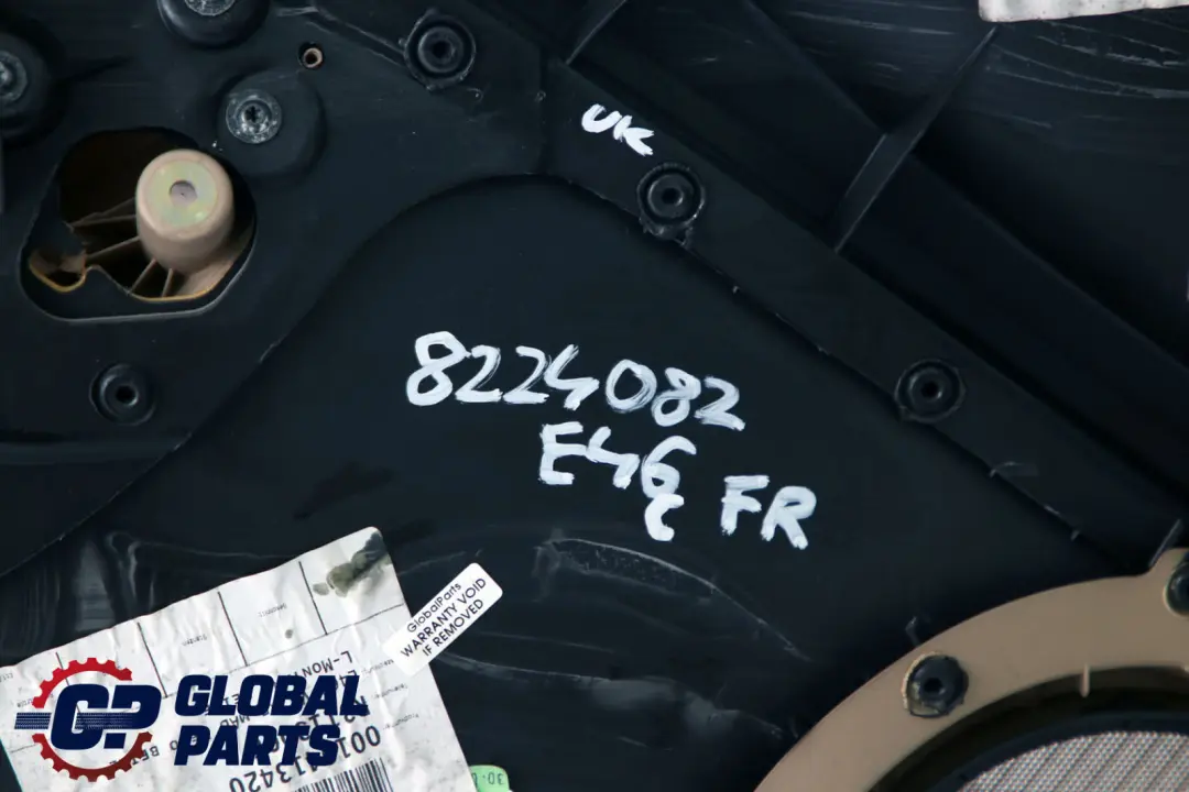 Front Right O/S Trim Panel Door Card Leather Beige to BMW 3 E46 Coupe Convertible with Part number 8224082 BMW 3 E46 Coupe Convertible Front Right O/S Trim Panel Door Card Leather Beige - SKU 8224082 - Part number 8224082