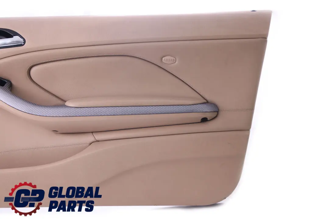 BMW 3 E46 Coupe Convertible Front Right O/S Trim Panel Door Card Leather Beige - SKU 8224082 - Part number 8224082