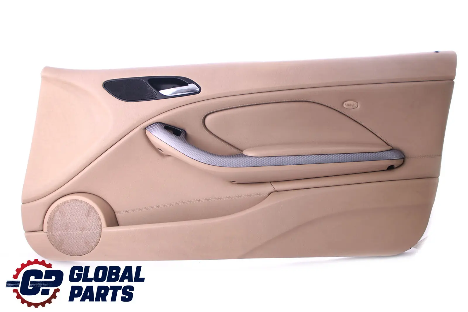 BMW 3 E46 Kupé Kabriolet Predný Pravý Ozdobný Panel Dverí Koža Béžová