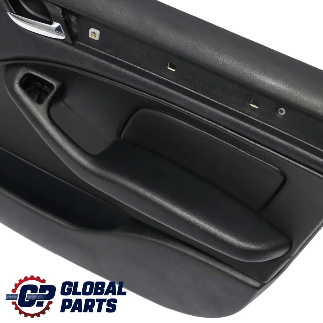 Delantera Derecha Trim Panel Puerta Tarjeta Cuero Negro para BMW E46 Berlina Touring con número de pieza 8224596 BMW E46 Berlina Touring Delantera Derecha Trim Panel Puerta Tarjeta Cuero Negro - SKU 8224596 - Número de pieza 8224596