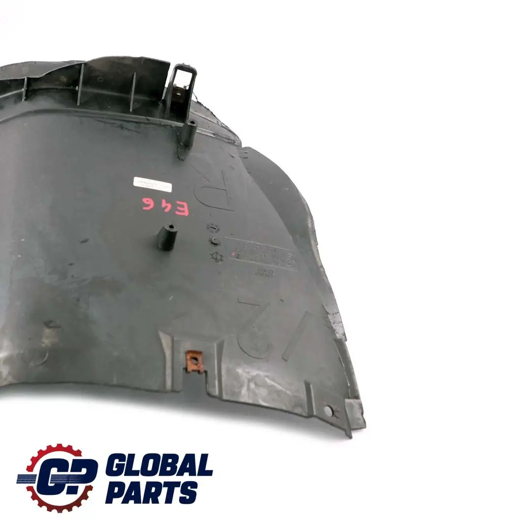 Front Right O/S Wheel Arch Covering to BMW 3 Series E46 Coupe Cabrio with Part number 8224986 BMW 3 Series E46 Coupe Cabrio Front Right O/S Wheel Arch Covering - SKU 8224986 - Part number 8224986