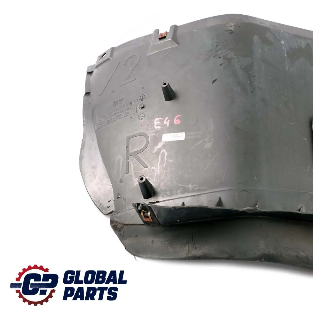 Front Right O/S Wheel Arch Covering to BMW 3 Series E46 Coupe Cabrio with Part number 8224986 BMW 3 Series E46 Coupe Cabrio Front Right O/S Wheel Arch Covering - SKU 8224986 - Part number 8224986