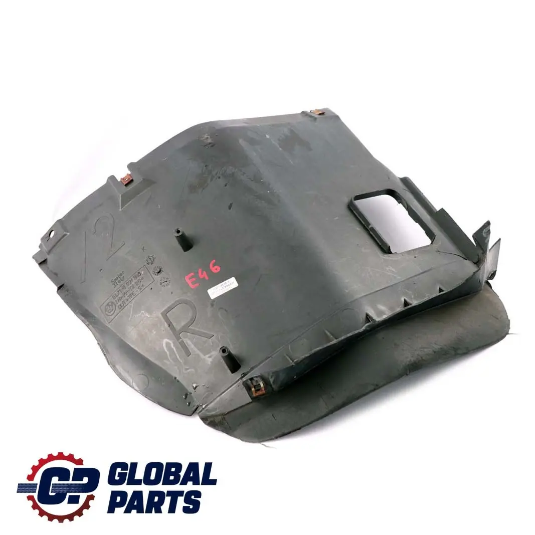 Front Right O/S Wheel Arch Covering to BMW 3 Series E46 Coupe Cabrio with Part number 8224986 BMW 3 Series E46 Coupe Cabrio Front Right O/S Wheel Arch Covering - SKU 8224986 - Part number 8224986