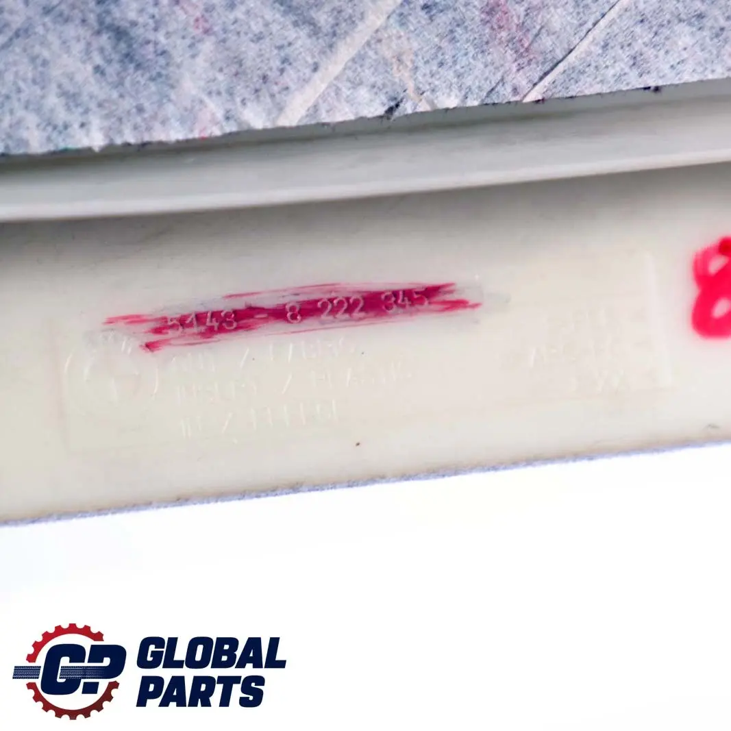 Trim Panel C-Column Rear Left N/S Light Grey to BMW 3 Series E46 Saloon with Part number 8222345 BMW 3 Series E46 Saloon Trim Panel C-Column Rear Left N/S Light Grey - SKU 8225573 - Part number 8222345