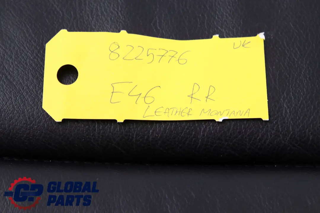 Reihe E46 Rücksitz Hinten Rechts Lehne Bezug Leder Montana Schwarz für BMW 3 mit Teilenummer 8225776 BMW 3 Reihe E46 Rücksitz Hinten Rechts Lehne Bezug Leder Montana Schwarz - SKU 8225776 - Teilenummer 8225776