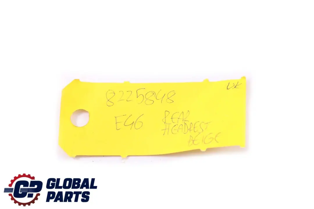 BMW 3 E46 Saloon Coupe Rear Seat Headrest Leather Montana Light Beige - SKU 8225848 - Part number 8225848