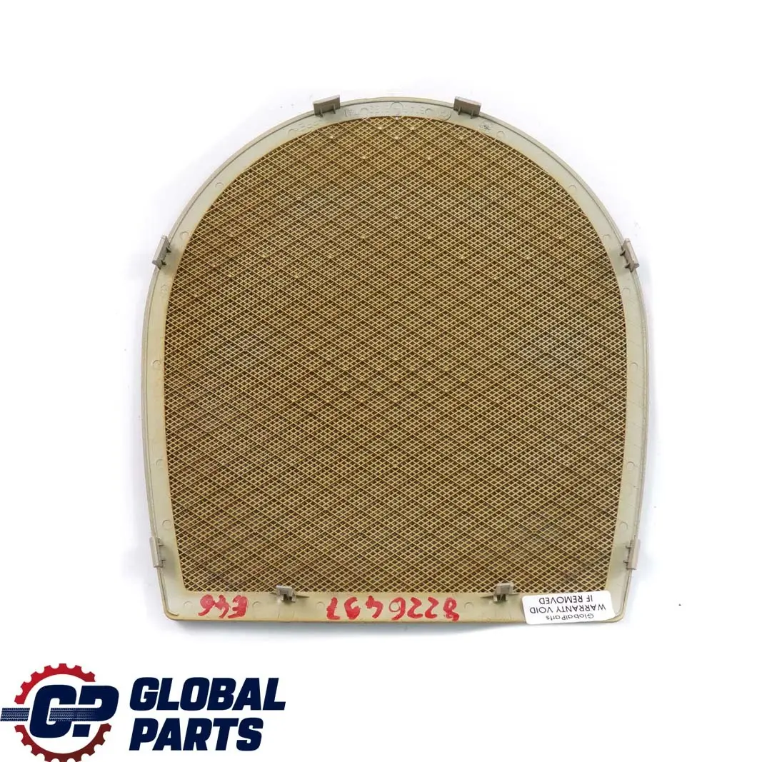 Loudspeaker Rear Shelf Light Biege to BMW 3 Series E46 Saloon Cover with Part number 8226497 BMW 3 Series E46 Saloon Cover Loudspeaker Rear Shelf Light Biege - SKU 8226497 - Part number 8226497