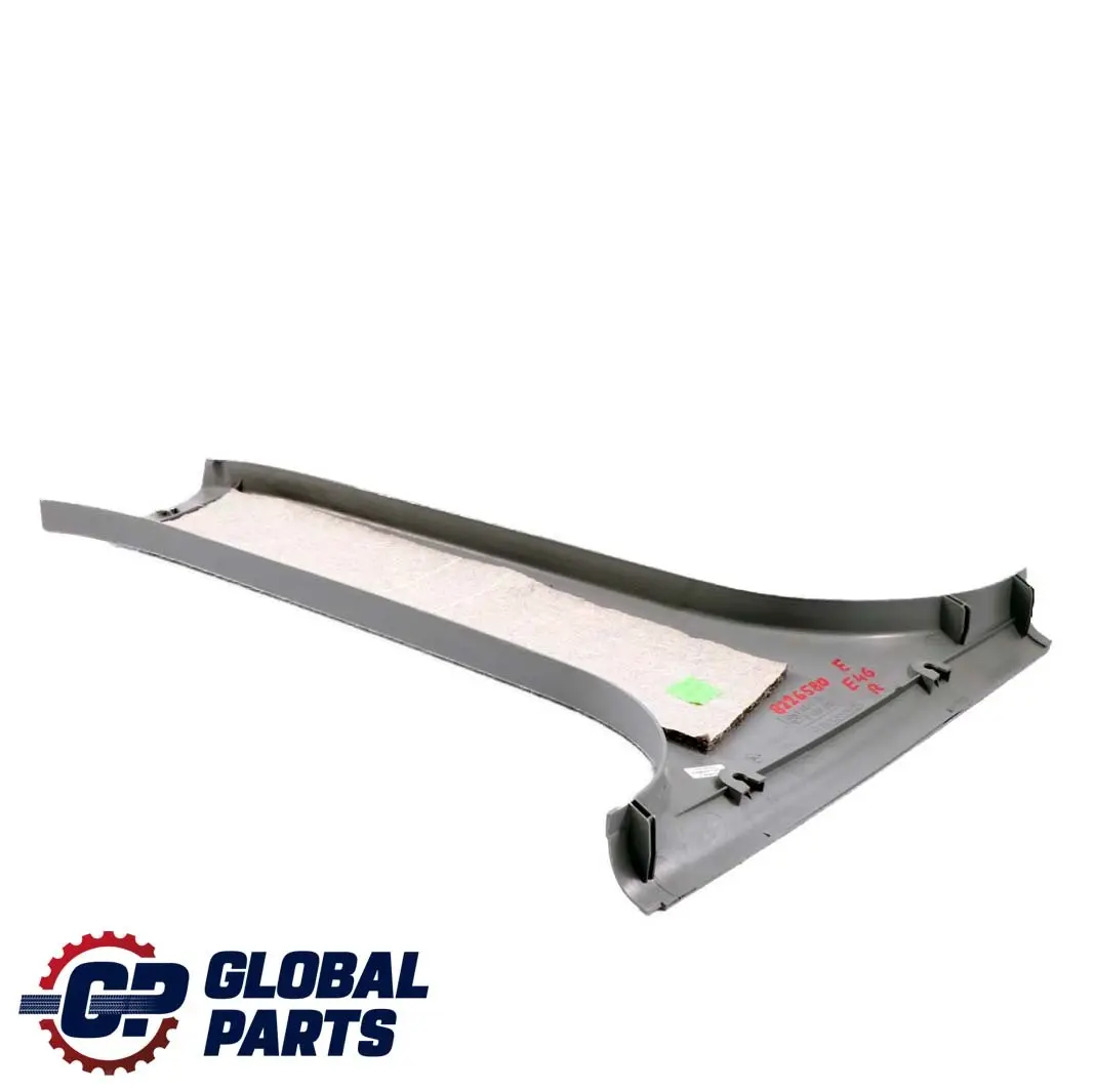 Cubierta Pilar B-Columna Inferior Derecha Gris para BMW E46 con número de pieza 8198682 BMW E46 Cubierta Pilar B-Columna Inferior Derecha Gris - SKU 8226580 - Número de pieza 8198682