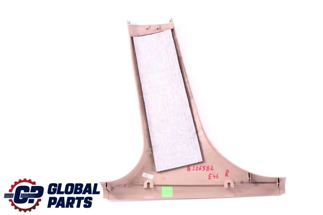 Verkleidung B-Säule Unten Rechts Hell Beige 8198682 für BMW 3 er E46 mit Teilenummer 8226582 BMW 3 er E46 Verkleidung B-Säule Unten Rechts Hell Beige 8198682 - SKU 8226582 - Teilenummer 8226582