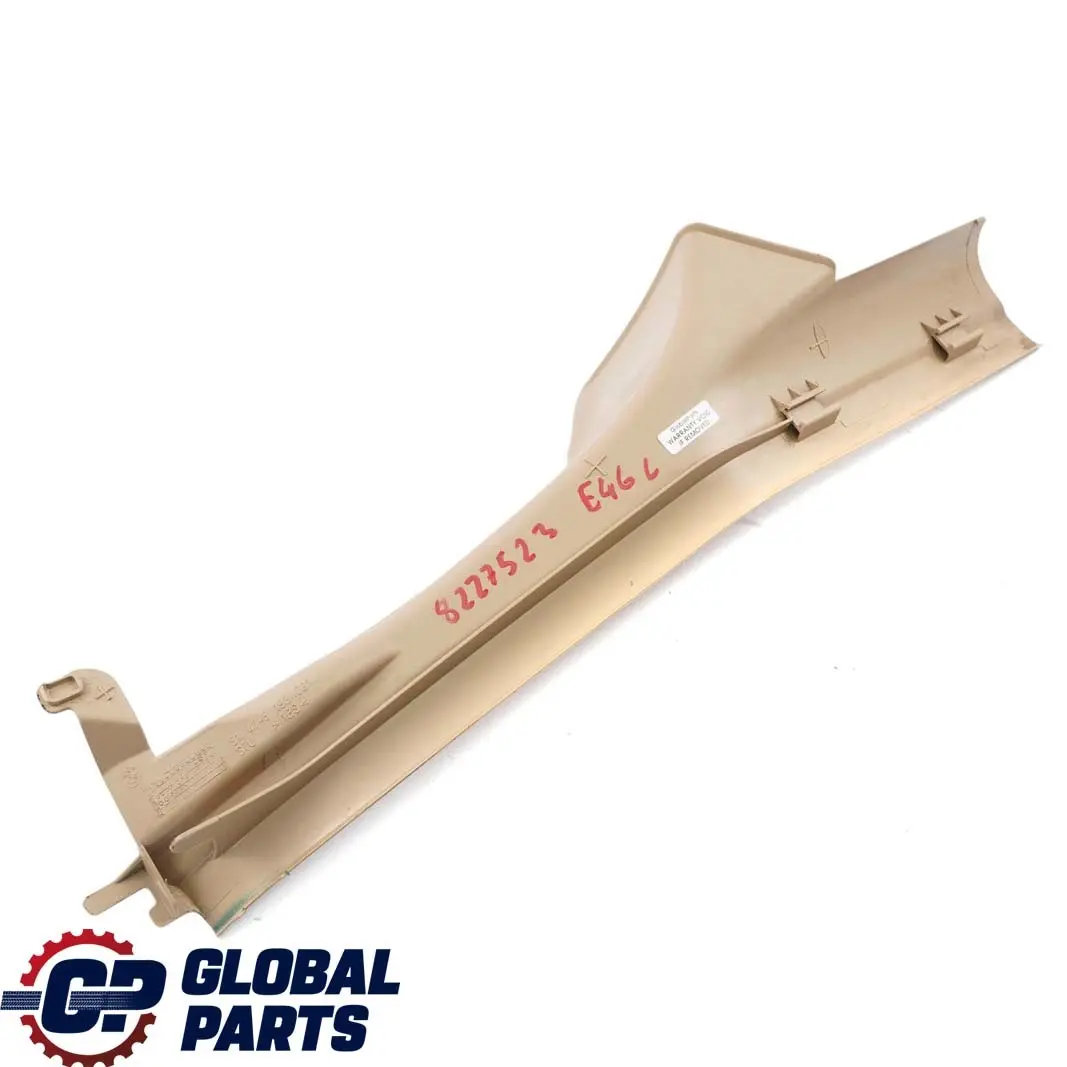 BMW 3 E46 Cover Strip Entrance Rear Left N/S Inner Trim Light Beige - SKU 8227523 - Part number 8193791