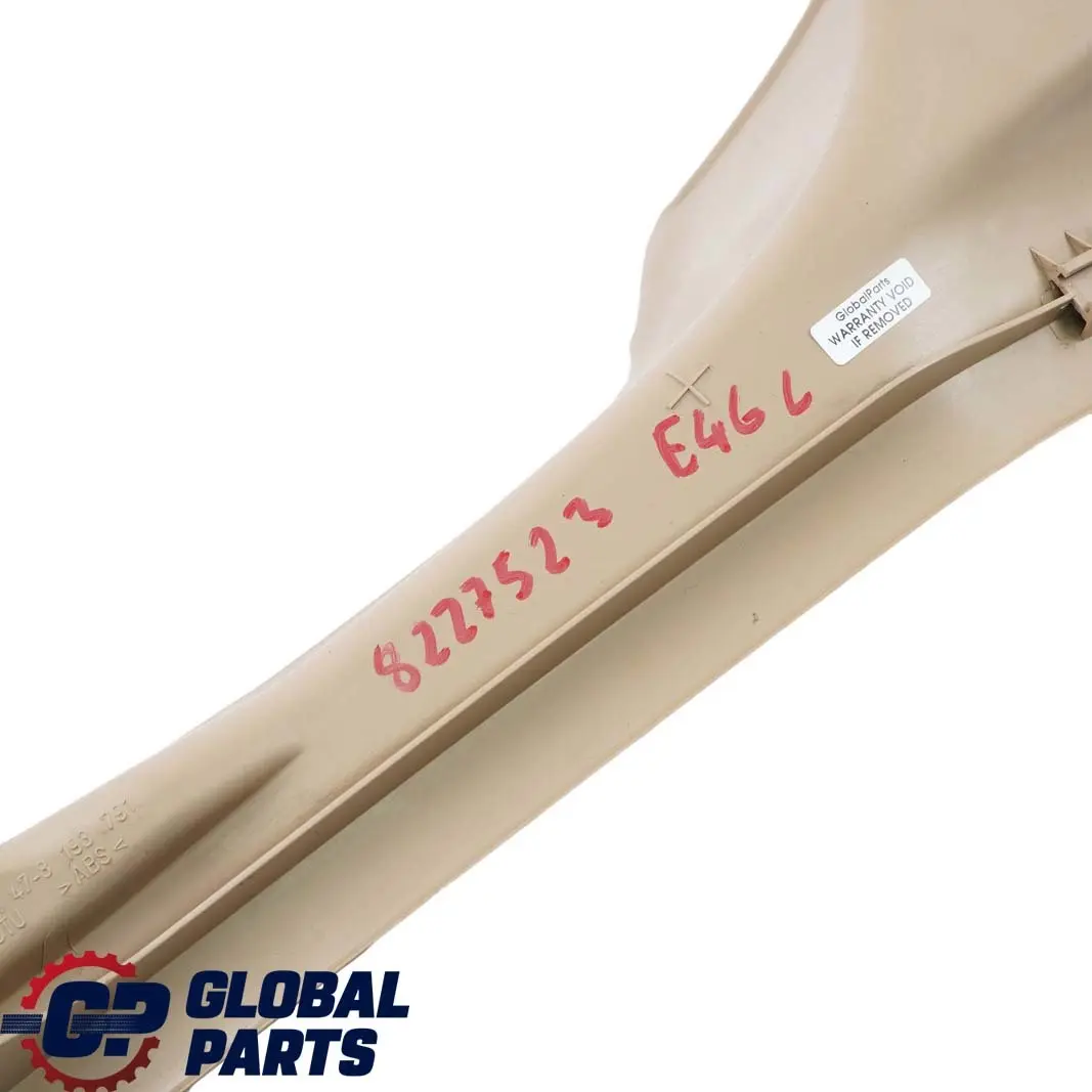 Strip Entrance Rear Left N/S Inner Trim Light Beige to BMW 3 E46 Cover with Part number 8193791 BMW 3 E46 Cover Strip Entrance Rear Left N/S Inner Trim Light Beige - SKU 8227523 - Part number 8193791