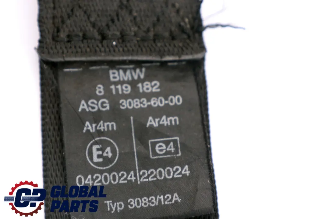Front Right Seat O/S Seat Belt Seatbelt 8119182 to BMW 3 Series E36 Coupe with Part number 8229864 BMW 3 Series E36 Coupe Front Right Seat O/S Seat Belt Seatbelt 8119182 - SKU 8229864 - Part number 8229864