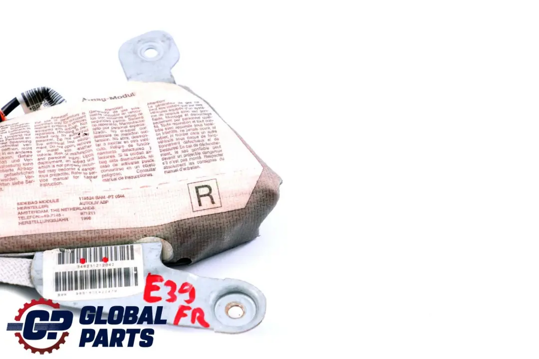 BMW E38 E39 Airbag Poduszka Powietrzna Drzwi Prawy Przód - SKU 8231212 - Numer Części 8231212