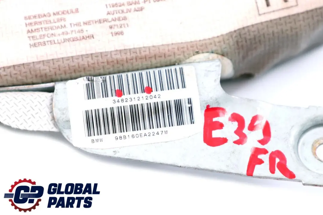 BMW E38 E39 Module Air Porte Avant Droite - SKU 8231212 - Numéro de pièce 8231212