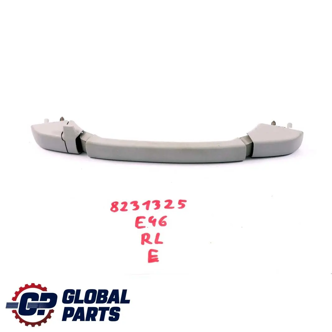 Maniglie Passeggero Tetto Posteriore SX Sua Grigio Chiaro per BMW E46 con numero di parte 8231325 BMW E46 Maniglie Passeggero Tetto Posteriore SX Sua Grigio Chiaro - SKU 8231325 - Numero di parte 8231325