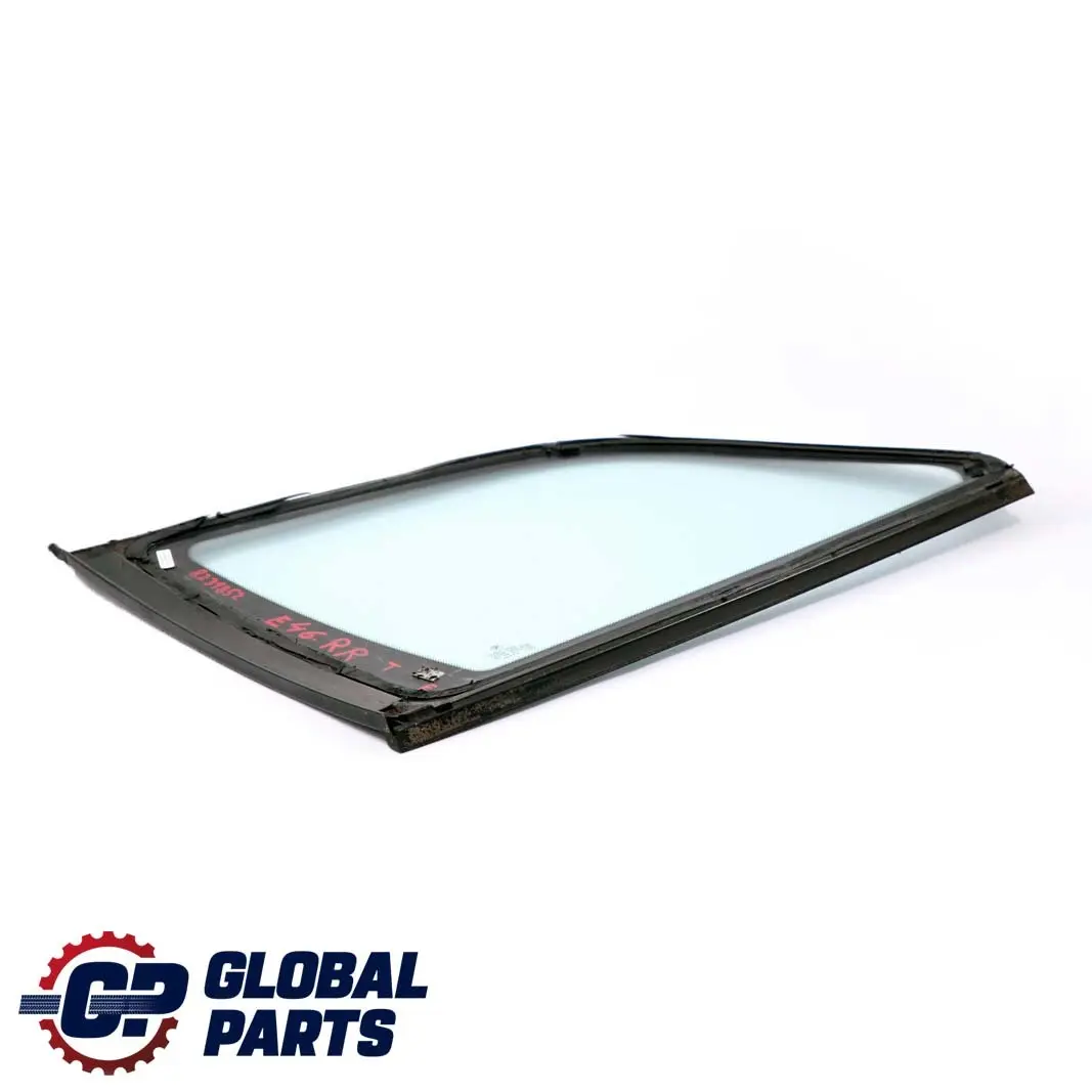 Right O/S Side Quarter Window Glass Green AS2 to BMW 3 Series E46 Touring Rear with Part number 8231852 BMW 3 Series E46 Touring Rear Right O/S Side Quarter Window Glass Green AS2 - SKU 8231852 - Part number 8231852