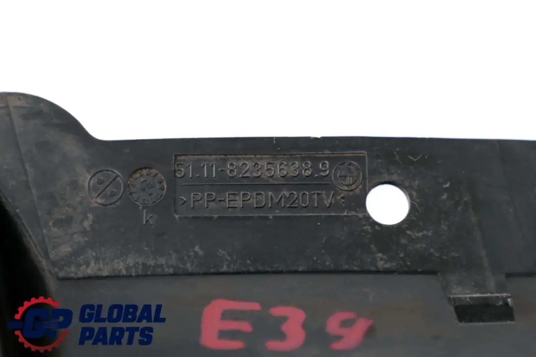 Front Bumper Grille Cover Grid Right O/S Trim Panel to BMW 5 Series E39 with Part number 8235638 BMW 5 Series E39 Front Bumper Grille Cover Grid Right O/S Trim Panel - SKU 8235638 - Part number 8235638