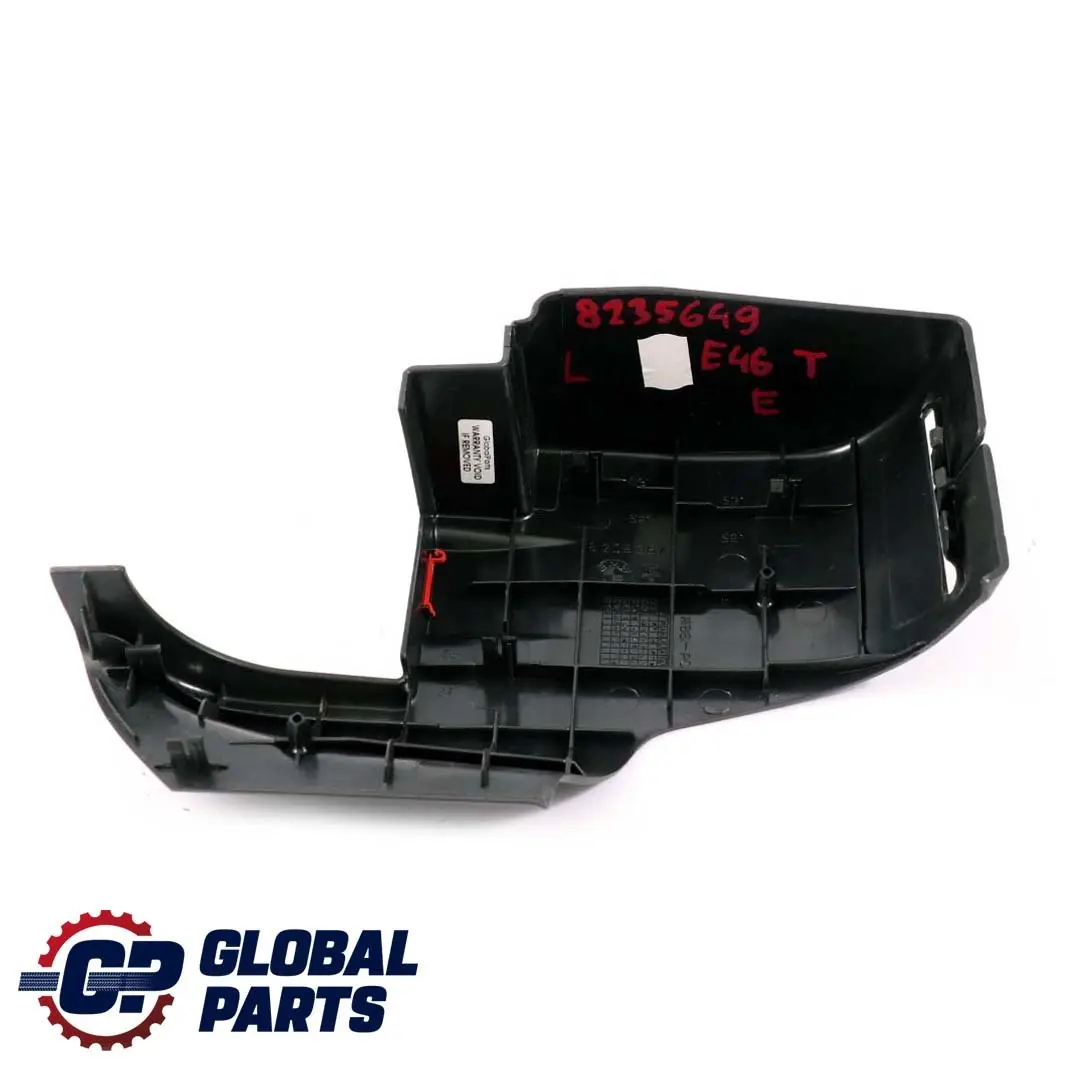 Covering Left N/S Rear Seat Belt Trim Black to BMW 3 Series E46 Touring with Part number 8208367 BMW 3 Series E46 Touring Covering Left N/S Rear Seat Belt Trim Black - SKU 8235649 - Part number 8208367