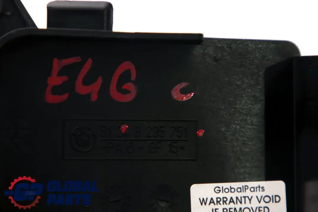 Boot Trunk Lid Lock Latch Cover Trim Black to BMW 3 Series E46 Tailgate with Part number 8235751 BMW 3 Series E46 Tailgate Boot Trunk Lid Lock Latch Cover Trim Black - SKU 8235751 - Part number 8235751