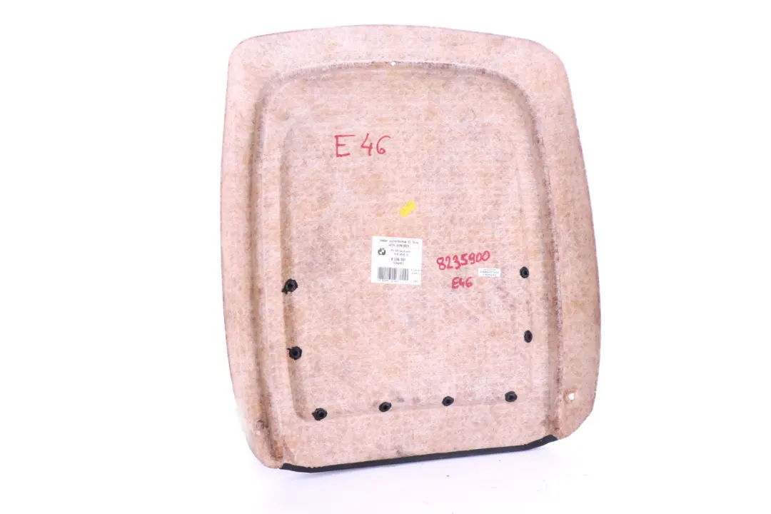 Panel Seat With Net Bag Schwarz Black 8226387 to BMW 3 Series E46 Rear with Part number 7139506 BMW 3 Series E46 Rear Panel Seat With Net Bag Schwarz Black 8226387 - SKU 8235900 - Part number 7139506