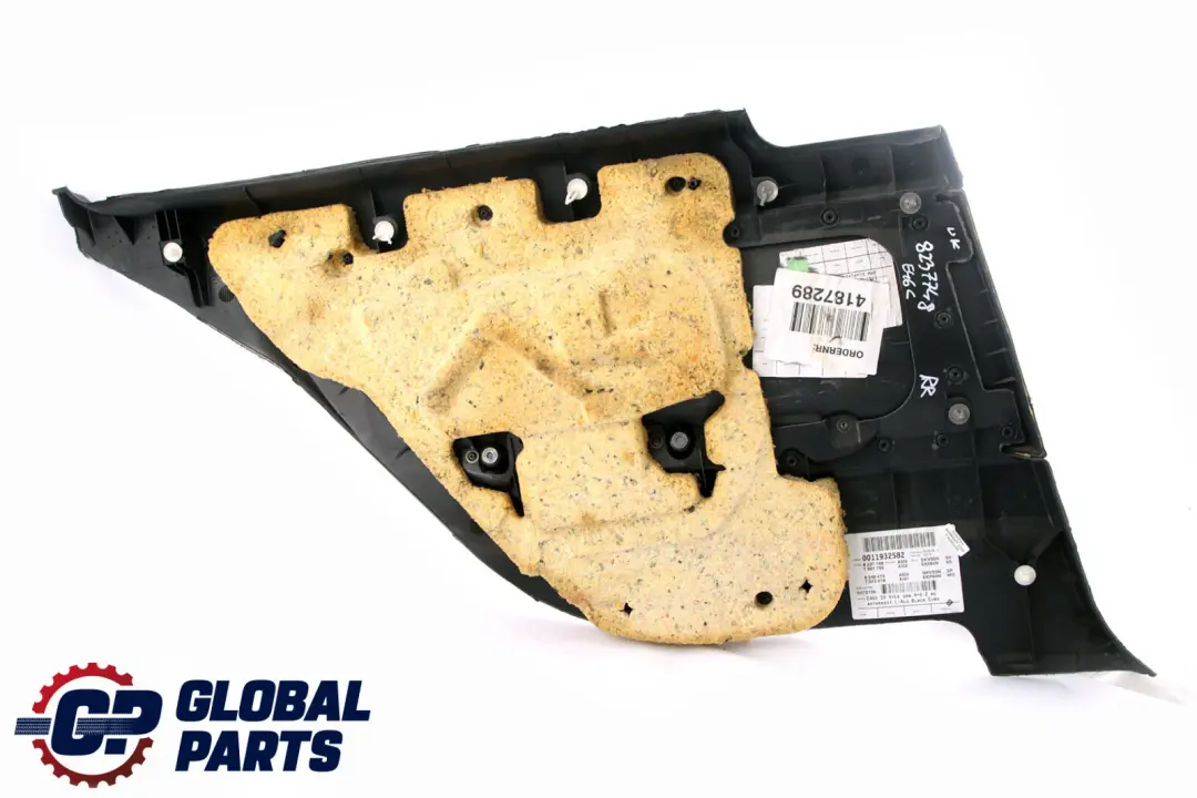 Right O/S Lateral Trim Panel Leather Montana to BMW 3 E46 Coupe Rear with Part number 8237748 BMW 3 E46 Coupe Rear Right O/S Lateral Trim Panel Leather Montana - SKU 8237748 - Part number 8237748