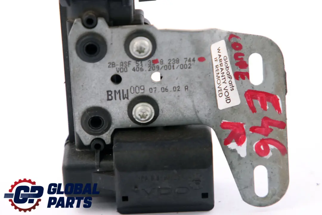 BMW 3 Series E46 Coupe Rear Right O/S Side Window Motor - SKU 8238744 - Part number 8238744