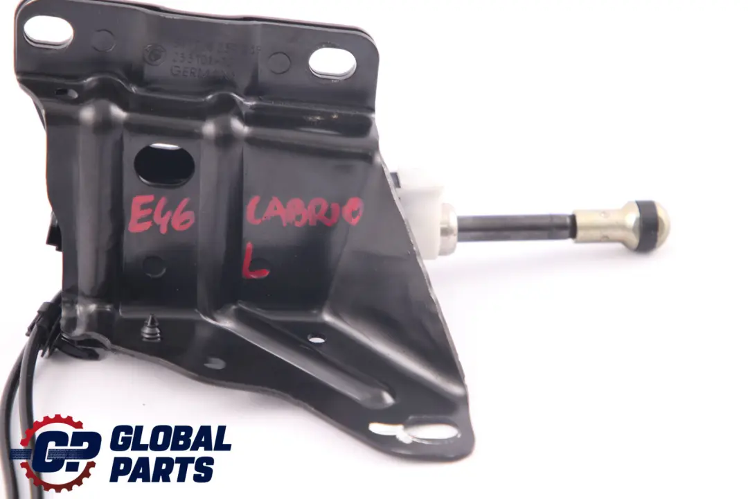 Folding Hardtop Roof Bracket Left N/S Hydraulic Cylinder to BMW 3 E46 Convertible with Part number 8239239 BMW 3 E46 Convertible Folding Hardtop Roof Bracket Left N/S Hydraulic Cylinder - SKU 8239239 - Part number 8239239