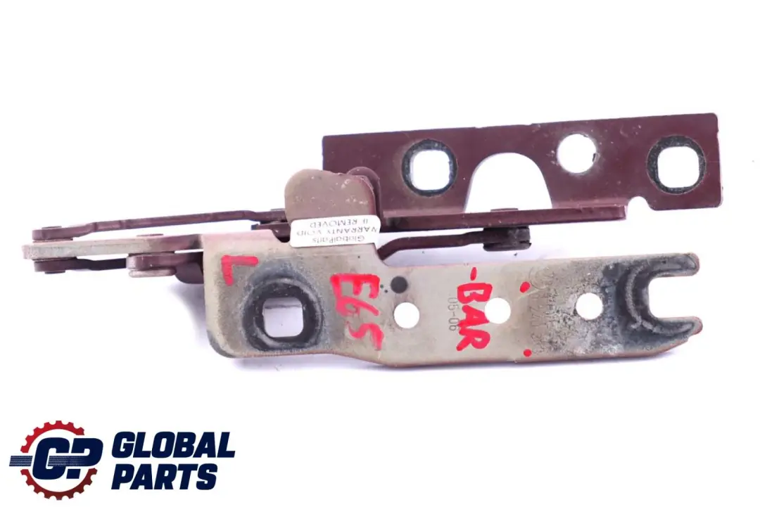 Scharnier Frontklappe Links Barberarot Metallic A39 für BMW 7 er E65 E66 E67 mit Teilenummer 7210671 BMW 7 er E65 E66 E67 Scharnier Frontklappe Links Barberarot Metallic A39 - SKU 8240333-BAR - Teilenummer 7210671