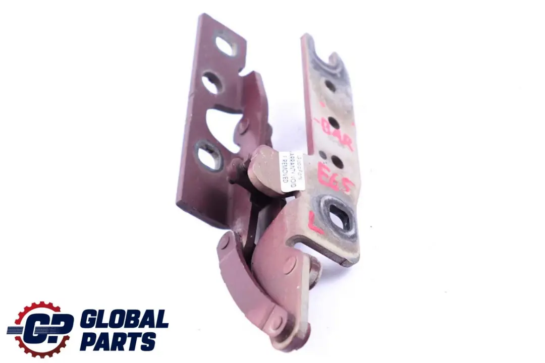 BMW 7 Series E65 E66 E67 Left N/S Engine Hood Hinge Barberarot Barbera Red A39 - SKU 8240333-BAR - Part number 7210671