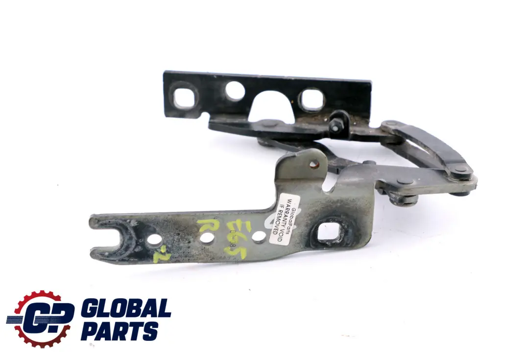 BMW 7 Series 2 E65 Engine Hood Bonnet Right O/S Hinge Black Sapphire - SKU 8240334-2 - Part number 8240334