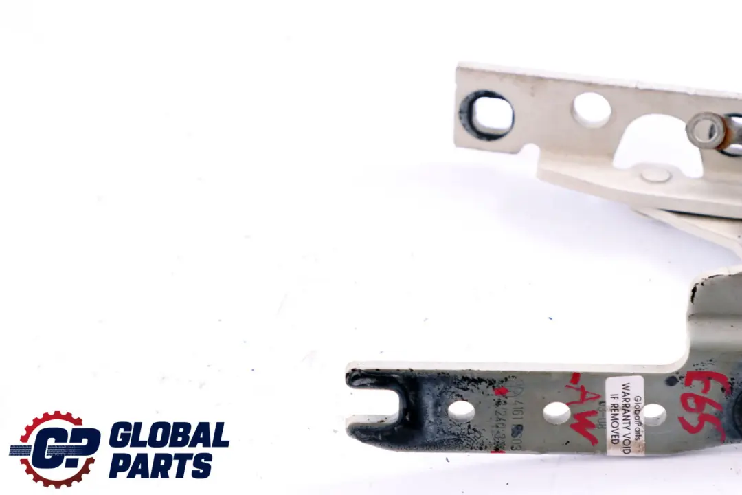 Hood Bonnet Right O/S Hinge Alpinweiss 3 to BMW 7 Series E65 Engine with Part number 8240334 BMW 7 Series E65 Engine Hood Bonnet Right O/S Hinge Alpinweiss 3 - SKU 8240334-AW - Part number 8240334