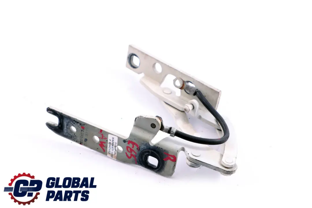 BMW 7 Series E65 Engine Hood Bonnet Right O/S Hinge Alpinweiss 3 - SKU 8240334-AW - Part number 8240334
