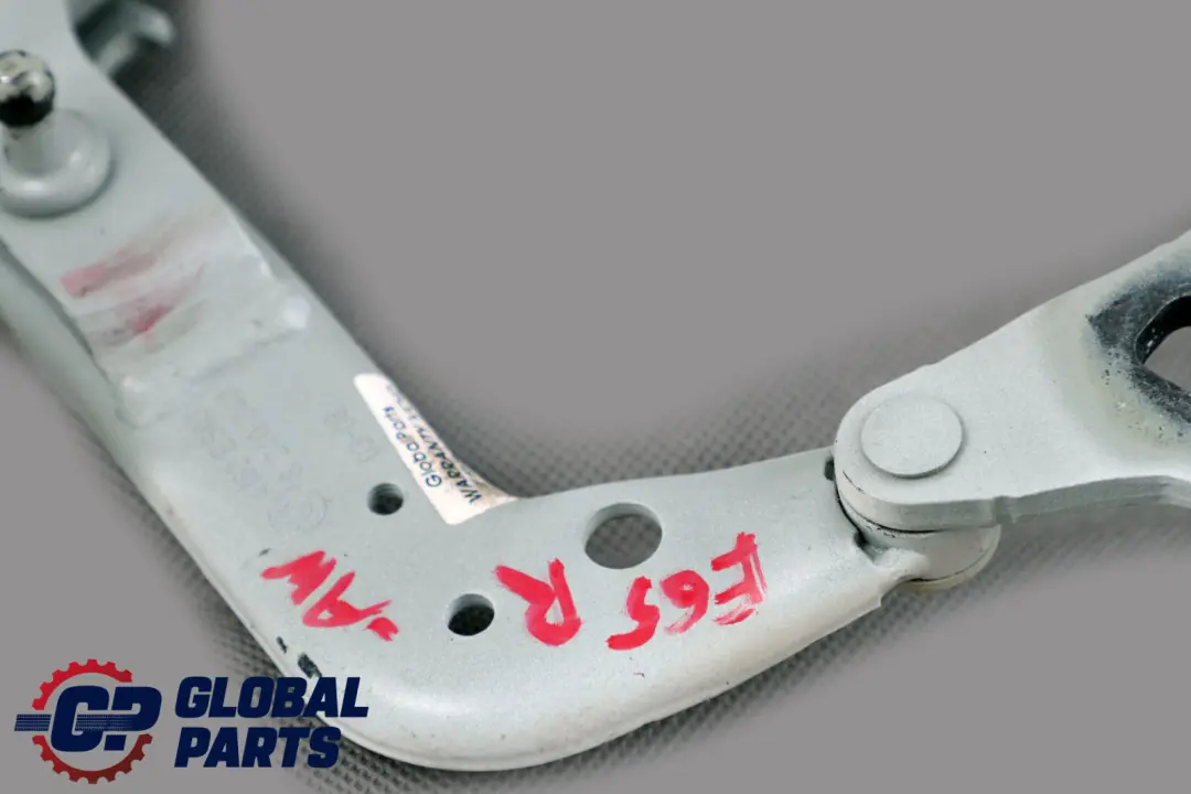 BMW 7 Series E65 E66 E67 Right Trunk Lid Hinge Alpinweiss 3 - SKU 8240340-AW - Part number 8240340