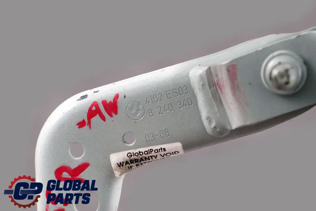 Right Trunk Lid Hinge Alpinweiss 3 to BMW 7 Series E65 E66 E67 with Part number 8240340 BMW 7 Series E65 E66 E67 Right Trunk Lid Hinge Alpinweiss 3 - SKU 8240340-AW - Part number 8240340